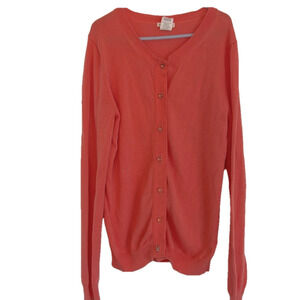 🌿Crewcuts by JCrew girls coral cardigan sweater, size 12🌿